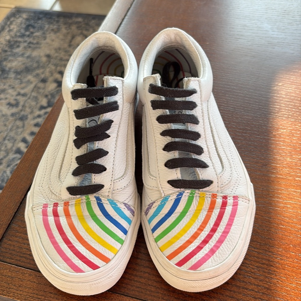 Vans x Flour Shop Old Skool Rainbow Shoe Size Womens 6.5/ Mens 5